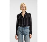HUGO Chemisier Regular en crêpe avec rayures tennis à strass - Style Eldja, 50548400 Noir 42