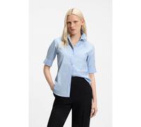 HUGO Chemisier Regular en toile de coton léger - Style The Summer Shirt, 50540156 bleu clair 36