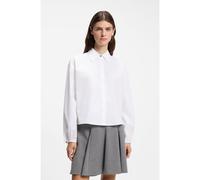 HUGO Chemisier Relaxed court en popeline de coton - Style Endeka, 50572062 Blanc 42