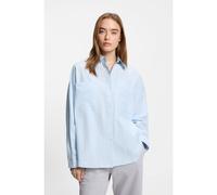 HUGO Chemisier Relaxed en popeline de coton à rayures - Style Edafnena_B, 50553358 bleu clair 38