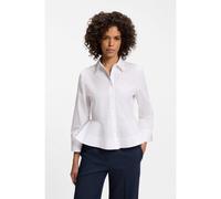 HUGO Chemisier Slim en coton avec ourlet péplum - Style Embrella, 50562961 Blanc 44