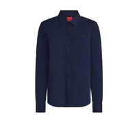 HUGO Chemisier Regular en popeline de coton - Style The Essential Shirt, 50552832 Bleu foncé 38