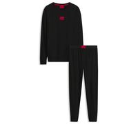 HUGO Coffret cadeau pyjama en coton stretch à logos - Style GALAXY_LONG SET, 50549188 Noir L