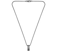 BOSS Collier en acier inoxydable noir avec pendentif à effet rayé - Style BROOKS, HB1580834 Gris sombre pcs.