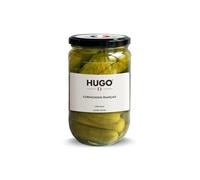 HUGO Cornichons Aigre-Doux Français Original, Bocal Verre 660g, Cornichons Français au Vinaigre d'Alcool et Aneth - Lot de 3