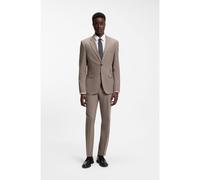 HUGO Costume deux pièces Extra Slim en popeline de laine mélangée - Style Arti-Hesten253X, 50544524 Brun chiné 46