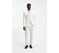 HUGO Costume deux pièces Slim Fit en coton et lin - Style Henry-Getlin253X, 50568122 Blanc 46