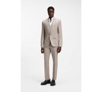 HUGO Costume deux pièces Slim Fit en coton et lin - Style Henry-Getlin253X, 50568122 Brun chiné 102