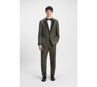 HUGO Costume Modern en popeline de laine mélangée - Style Karl-Teagan253E1X, 50544619 Olive 98