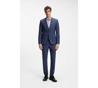 HUGO Costume Slim trois pièces en popeline de laine mélangée - Style Henry/Getlin242V2X, 50553799 Bleu 48