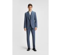HUGO Costume trois pièces Extra Slim à micro structure - Style Arti/Hesten242V1X, 50538332 Bleu foncé 48