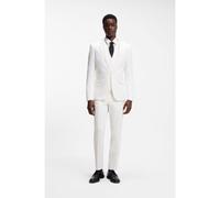 HUGO Costume trois pièces Extra Slim en seersucker de coton stretch - Style Arti/Hesten242V1X, 50559651 Blanc 52