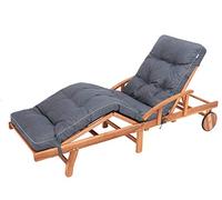 Hugo Coussin bain de soleil, coussin chaise longue, coussins pour chaises de jardin, chaise longue jardin, coussin chaise - 201x55 - Bleu