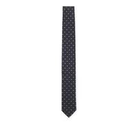 HUGO Cravate en soie à motif jacquard tissé - Style Tie cm 6, 50567034 Bleu foncé pcs.