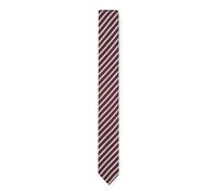 HUGO Cravate en soie mélangée à rayures en diagonale - Style Tie cm 6, 50551722 Rouge sombre pcs.