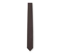 HUGO Cravate en soie mélangée à tissage jacquard - Style Tie cm 6, 50520644 Marron pcs.
