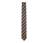HUGO Cravate moderne en soie mélangée à motif rayé - Style Tie cm 6, 50572381 Marron à motif pcs.