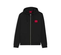 HUGO Sweat-shirt zippé Daple212 coupe regular molleton étiquette logo Noir S Homme