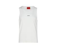 HUGO Débardeur Slim Fit en coton stretch avec logo contrastant - Style Dapota, 50563744 Naturel XXL