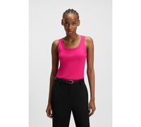 HUGO Débardeur en coton mélangé avec logo brodé revisité - Style Datamia, 50514489 Rose XXL