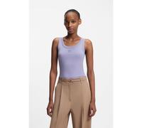 HUGO Débardeur en coton mélangé avec logo brodé revisité - Style Datamia, 50514489 Violet clair XL