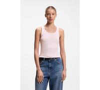 HUGO Débardeur Extra Slim avec logo imprimé en relief - Style Damatank_B_1, 50572293 Rose clair S
