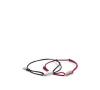 HUGO Deux bracelets avec cordon orné d’une plaque à logo revisité - Style E-HUGOCORD2-BRA, 50549076 Différentes couleurs pcs.