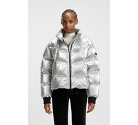 HUGO Doudoune très brillante avec badge logoté en silicone - Style Fiorella-1_B, 50546368 Argent XS