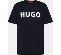 T-shirt HUGO Dulivio manche courte bleu foncé blanc - XXL