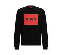 HUGO Sweatshirt Duragol 222 Coton Big Logo noir et rouge XL