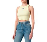HUGO Easy Tank_B 10257055 01 Jersey_Top, Light/Pastel Yellow742, XXS Femme
