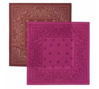HUGO Lot de deux bandanas en popeline de coton imprimée - Style 2Bandana_pack_W, 50562378 Marron / Rose pcs.