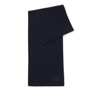 HUGO Écharpe en coton avec badge logoté - Style Zevon_B, 50551521 Bleu foncé pcs.