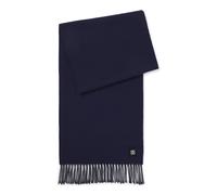 HUGO Écharpe en laine à finition à logo revisité - Style Justery_ME_35*180, 50558160 Bleu foncé pcs.