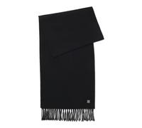 HUGO Écharpe en laine à finition à logo revisité - Style Justery_ME_35*180, 50558160 Noir pcs.