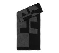 HUGO Écharpe 'Martyn' gris foncé / noir, Taille One Size