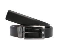 HUGO Ceinture Elvio-U – Cuir réversible, passant logoté – Noir 115 Homme