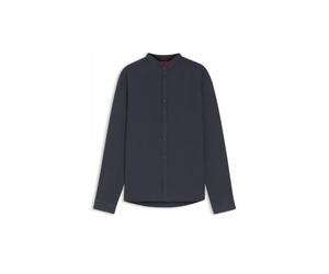 Hugo - Elvory Linen Shirt - Homme - Chemises - Bleu - Taille: 2XL
