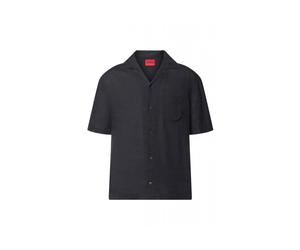 Hugo - Elvory Short Sleeve Shirt - Homme - Chemises - Noir - Taille: L