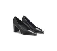 HUGO Escarpins à bout pointu en cuir nappa avec talon large - Style Devany_ChPump_2na, 50563610 Noir 40