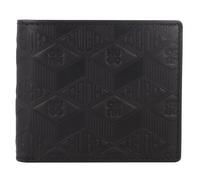 HUGO Portefeuille à deux volets en cuir à logos géométriques - Style Ethon HI M_4 cc Coin, 50542006 Noir pcs.