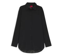 Hugo, Femme, Blouses et Chemises, Noir, Taille: 38 FR Blouse avec motif à effet dévoré