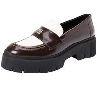 HUGO Femme Kris_Loafer_BROF Mocassins_Flats, Rust/Cooper, 36 EU