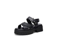 HUGO Femme Kris_Sandal_BKNA, Black, 39 EU