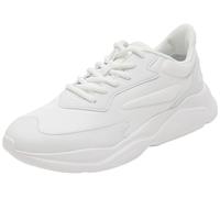 HUGO Femme Leon_Runn_cvpuw_n Basket, Blanc 100, 36 EU