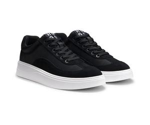 HUGO Femme Lyzz_Tenn_stsd Entraîneurs, Noir, 36 EU