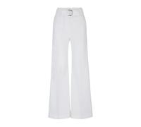 Hugo, Femme, Pantalons, Blanc, Taille: 46 FR Pantalon en lin décontracté à taille haute