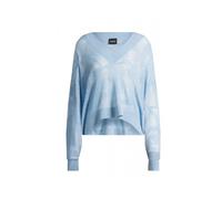 Hugo, Femme, Pulls, Bleu, Taille: 42 FR Pull col V Fenarte