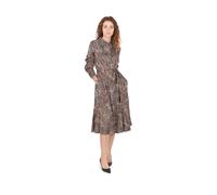 Hugo, Femme, Robes, Multicolore, Taille: 38 FR Robe Chemise Midi Imprimé Animal