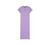 Hugo, Femme, Robes, Violet, Taille: 42 FR Robe Midi Satinée à Devant Drapé